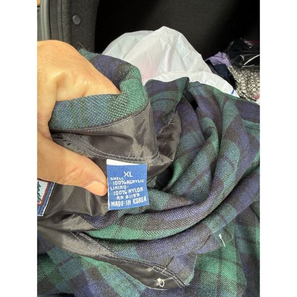 GFC Trading Co Buffalo Plaid Flannel Shirt Men XL Green - Picture 5 of 5